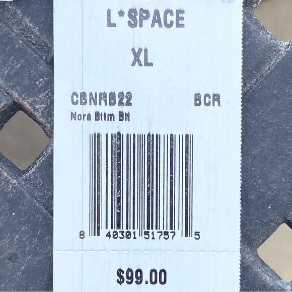 NWT New! L*Space Nora Pink/White Bikini Swim Bottom XL Beach Summer Vacation - Picture 9 of 12